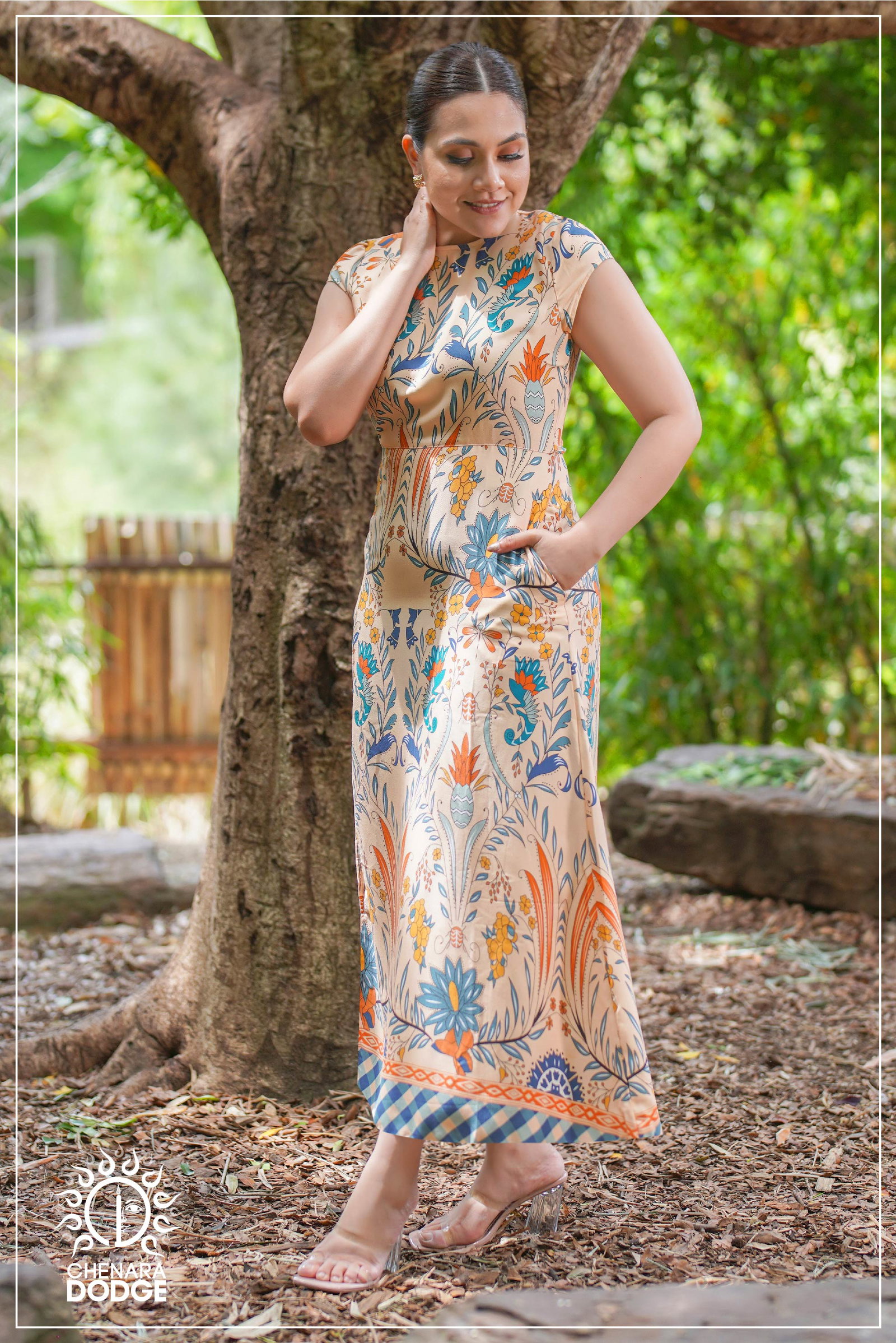 A-Line Maxi Dress with slit